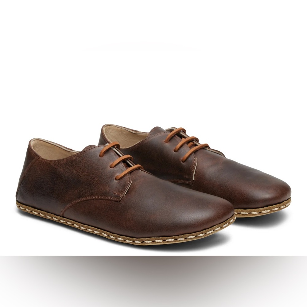 Men's Barefoot Grounding Lace Up Shoe / Coffee size 10 MEN brand new